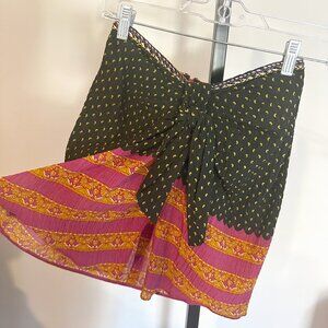 ZARA Mixed Print Boho Mini Skirt – XS